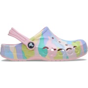 Crocs™ Baya Tie Dye Graphic Clog Kid's Petal Pink
