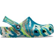 Crocs™ Classic Marbled Clog Kid's 206838 Limeade/Multi