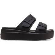 Crocs™ Brooklyn Sandal Low Wedge Women's Black