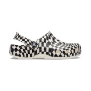 Crocs™ CLASSIC WARPED CHECKER CLOG KID'S White/Black