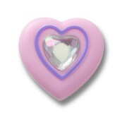 Crocs™ Jibbitz Pink Heart With Gem 198445177019 