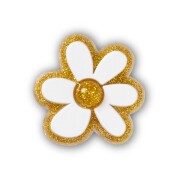 Crocs™ Jibbitz Gold And White Floral 