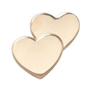 Crocs™ Jibbitz Gold Double Heart 