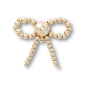 Crocs™ Jibbitz Gold Beaded Bow 