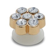 Crocs™ Jibbitz Tiny Silver Gem Flower 