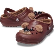 Crocs™ Classic Lined I Am Brown Bear Clog Kid's Dark Clay