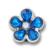 Crocs™ Jibbitz Silver And Blue Flower 198445175886 