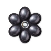 Crocs™ Jibbitz Charcoal Flower Gem 196265858439 