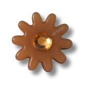 Crocs™ Jibbitz Brown Flower With Gem 