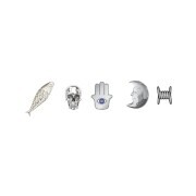 Crocs™ Crocs Jibbitz Silver Junk Drawer 5 Pack 198445376627 