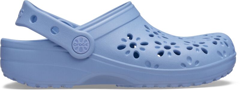 Crocs™ Classic Floral Cut Out Clog Kid's Blue Haze